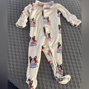 Spearmintlove French bulldog onesie Footie Pajamas